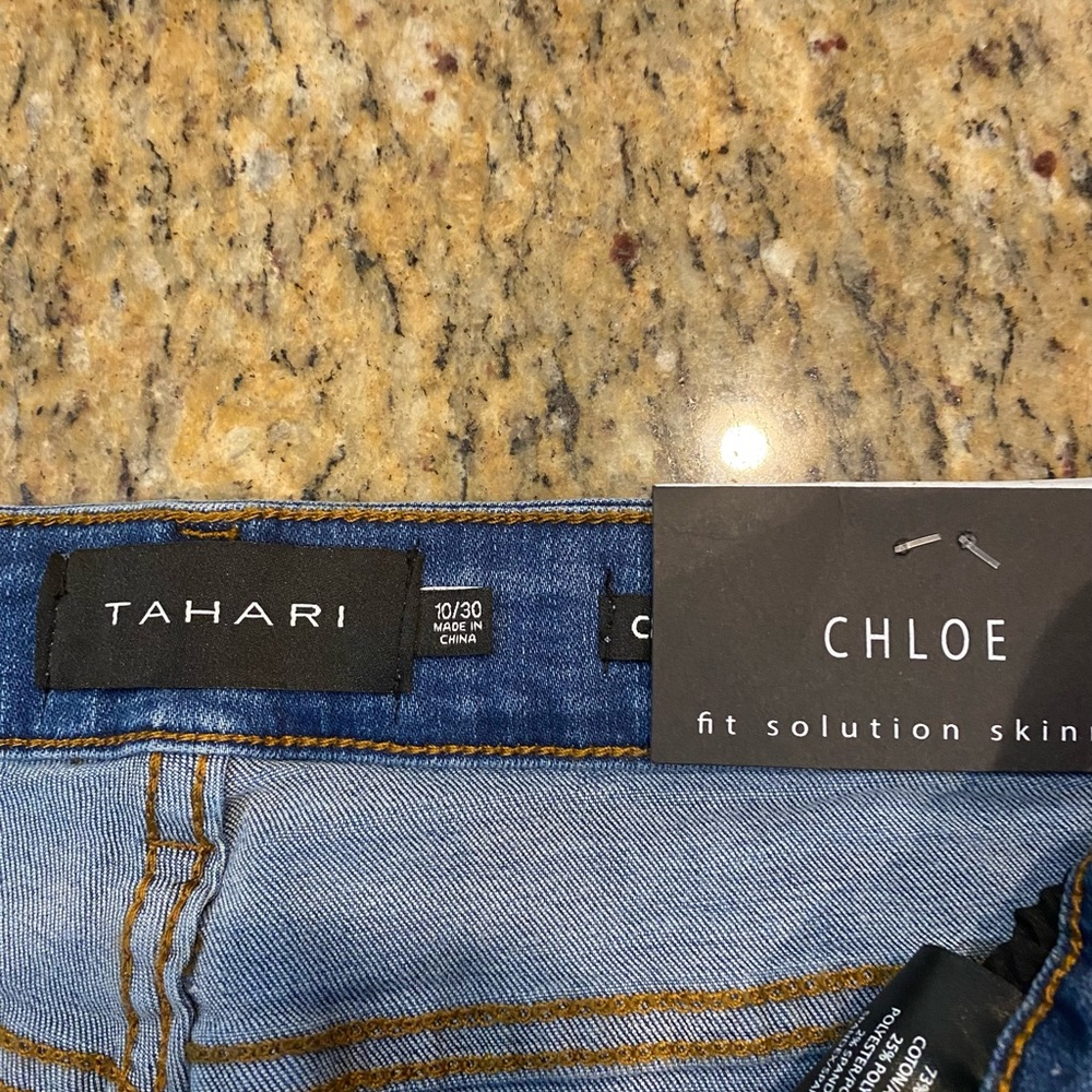 Tahari Tummy Tuck Slimming Skinny Jeans - Picture 10 of 12